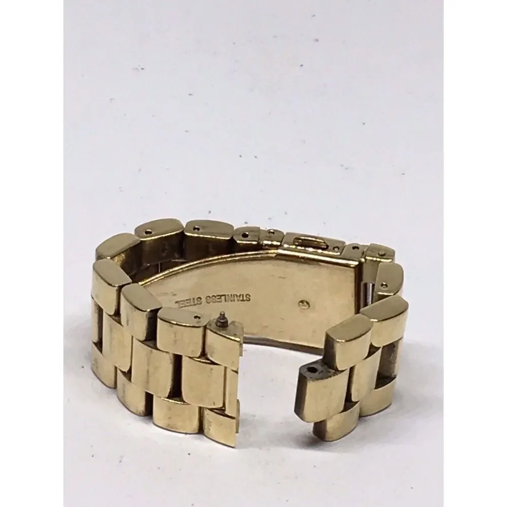 Authentic Michael Kors Watch Bracelet Links Parts Partial Band Silver A714